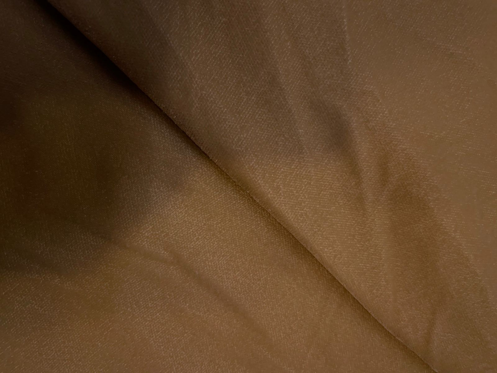 Beige Plain Velvet Fabric KTEX