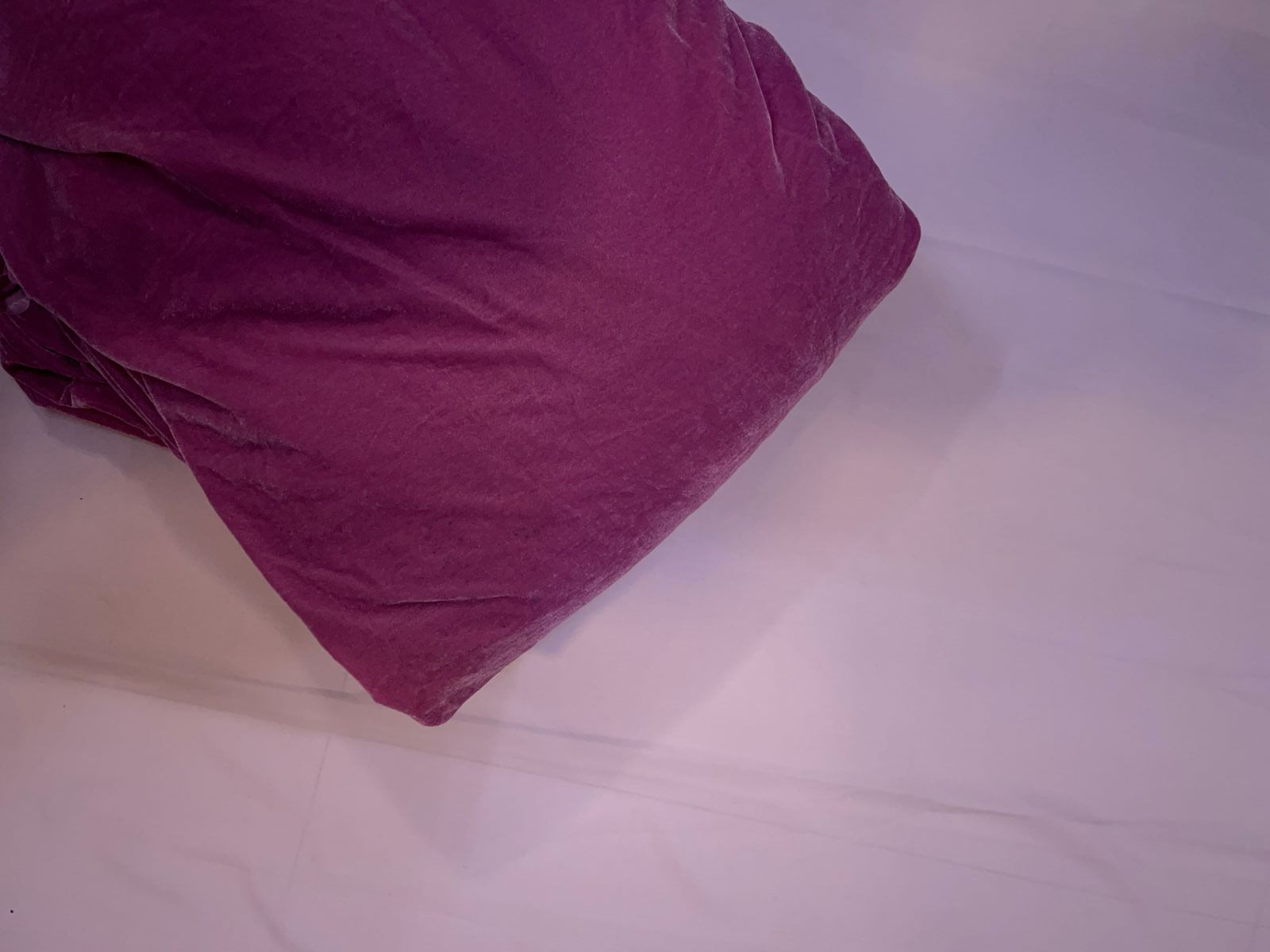 Neon Pink Plain Velvet Fabric Kapdashop