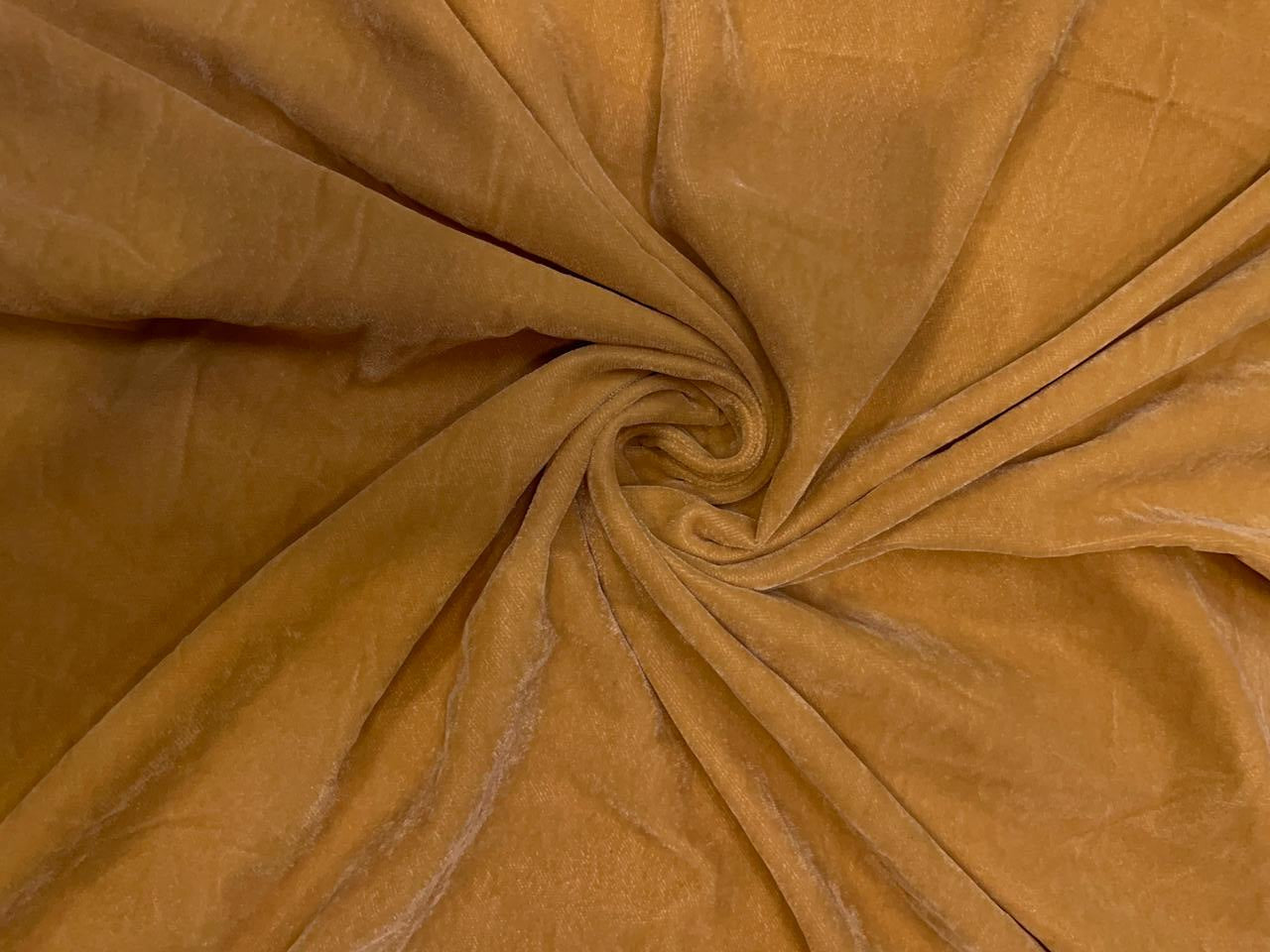 Peach Plain 9000 Velvet Fabric KTEX