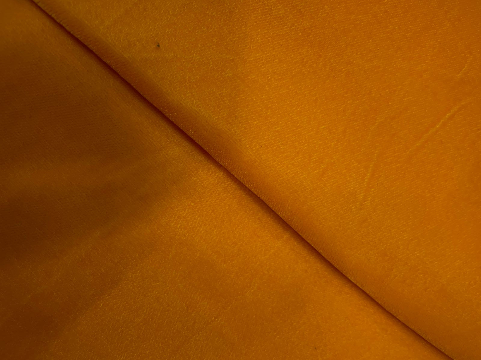Yellow Color Plain Velvet Fabric KTEX
