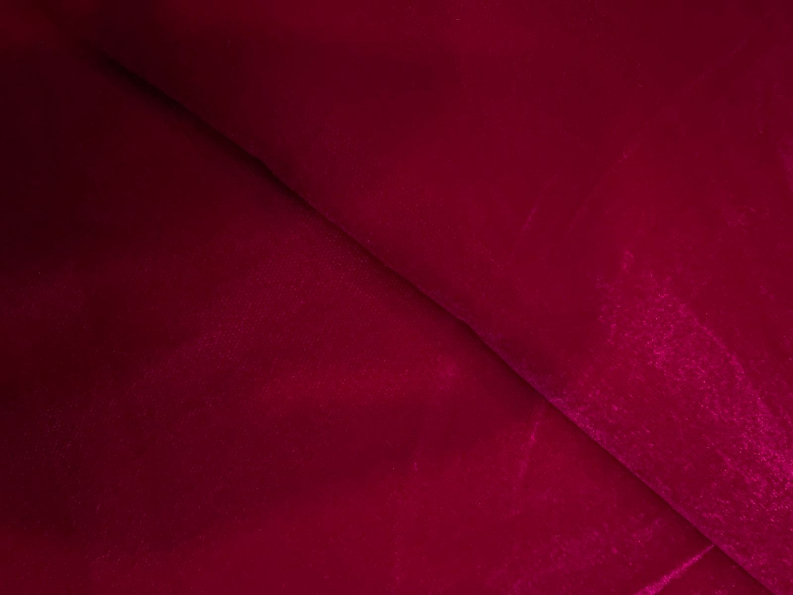 Magenta Plain Velvet Fabric Kapdashop