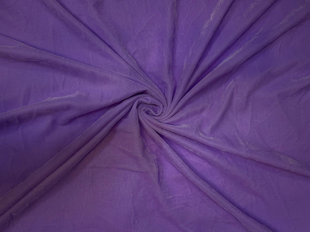 Lavender Plain Velvet Fabric Kapdashop