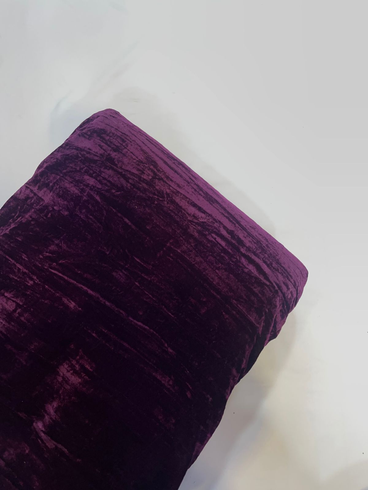 Purple Color Crush Velvet Fabric KTEX