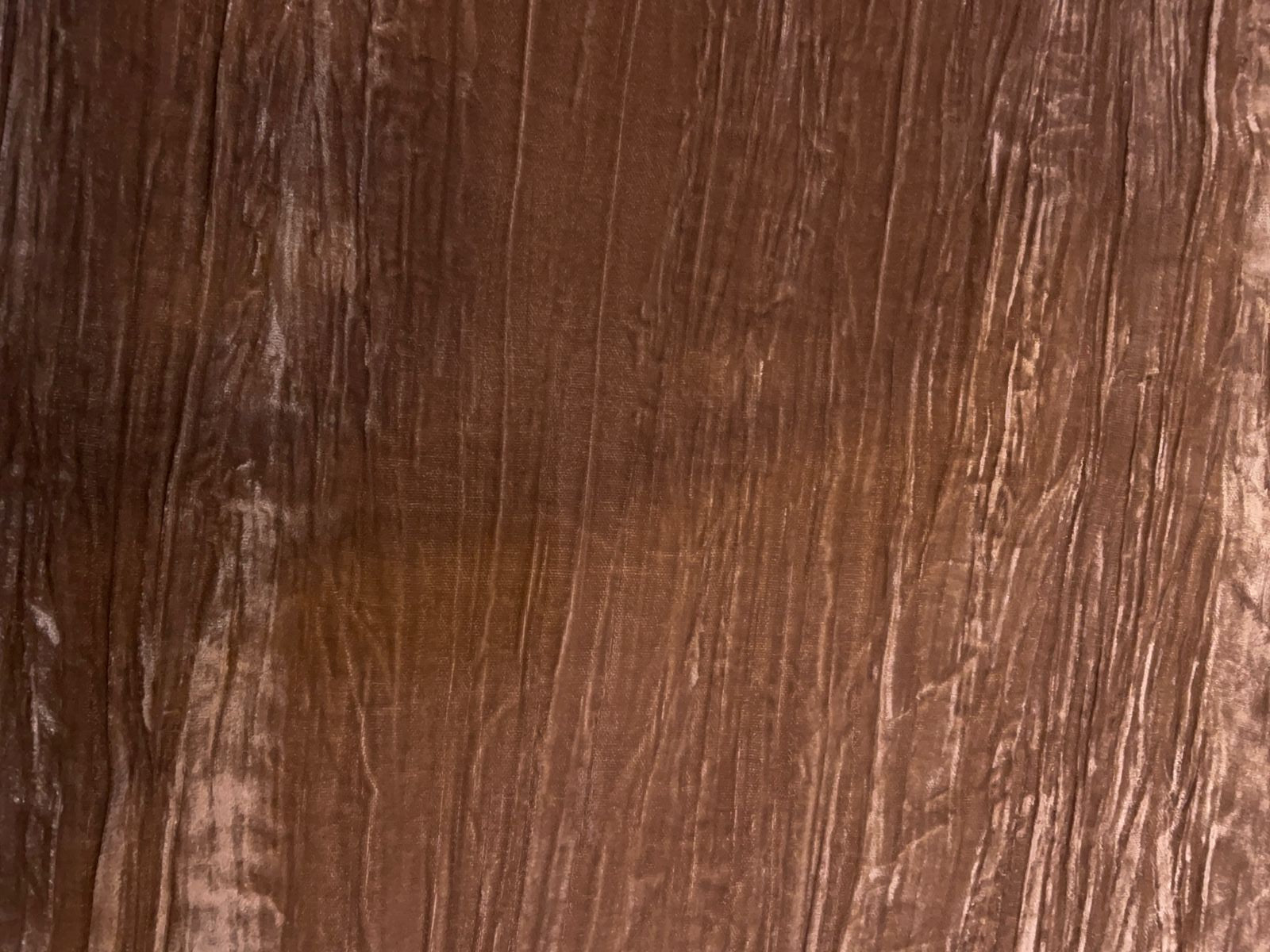 Dark Beige Crush Velvet Fabric KTEX