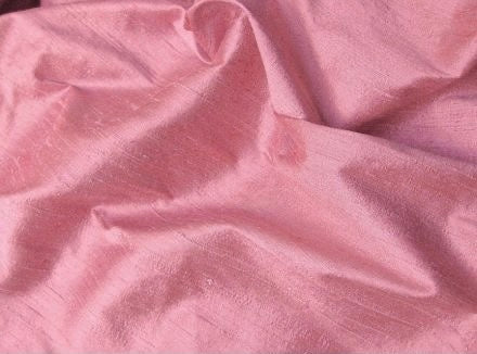 Dusty Pink Plain Bangalore Raw Silk Fabric Fabric Cart