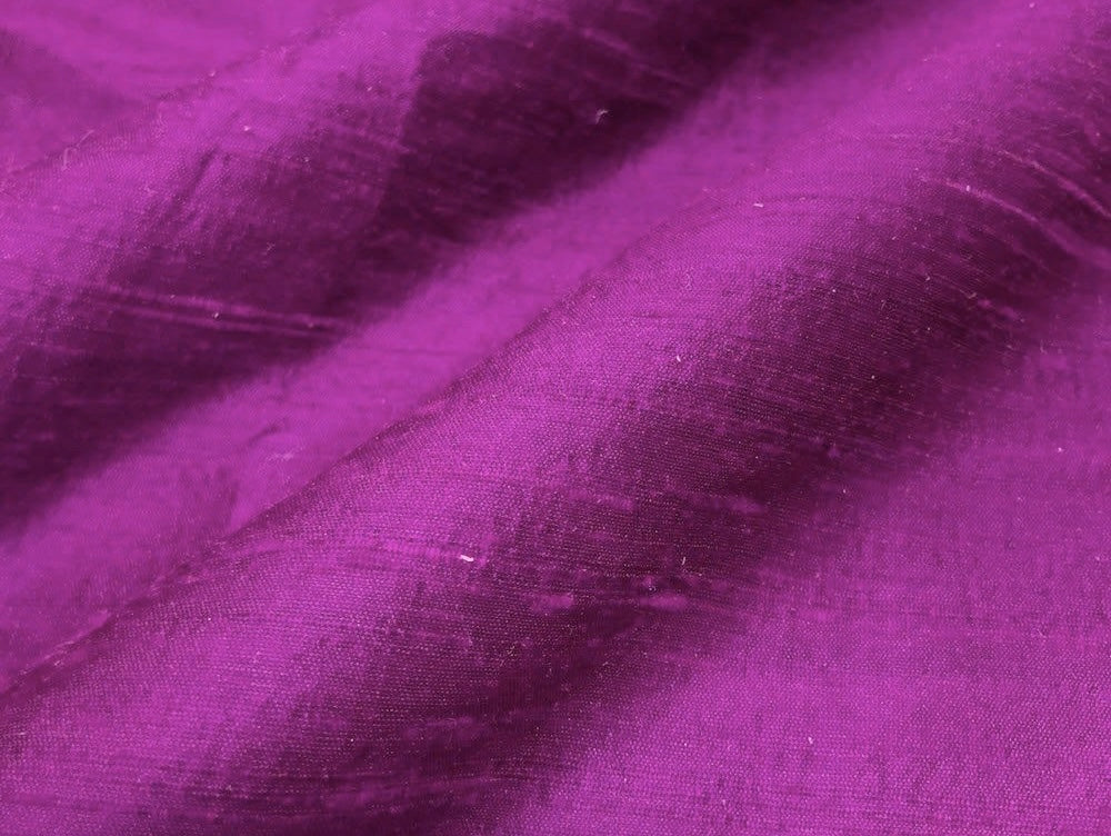 Deep Purple Plain Bangalore Raw Silk Fabric Fabric Cart