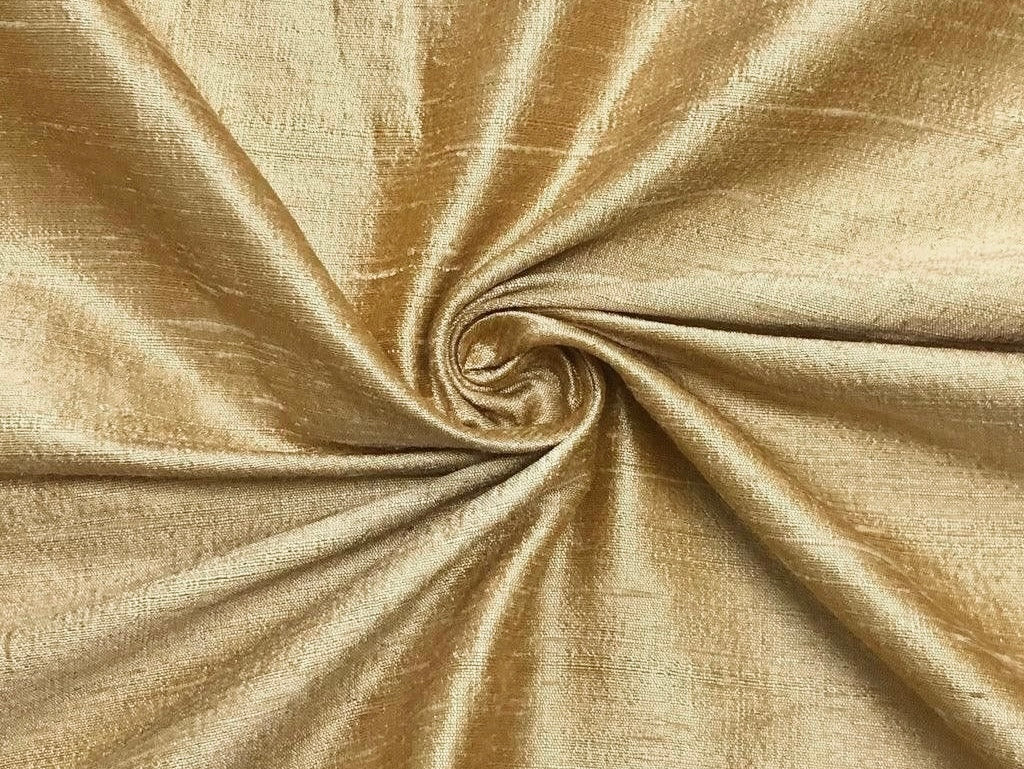 Golden Plain Bangalore Raw Silk Fabric Fabric Cart