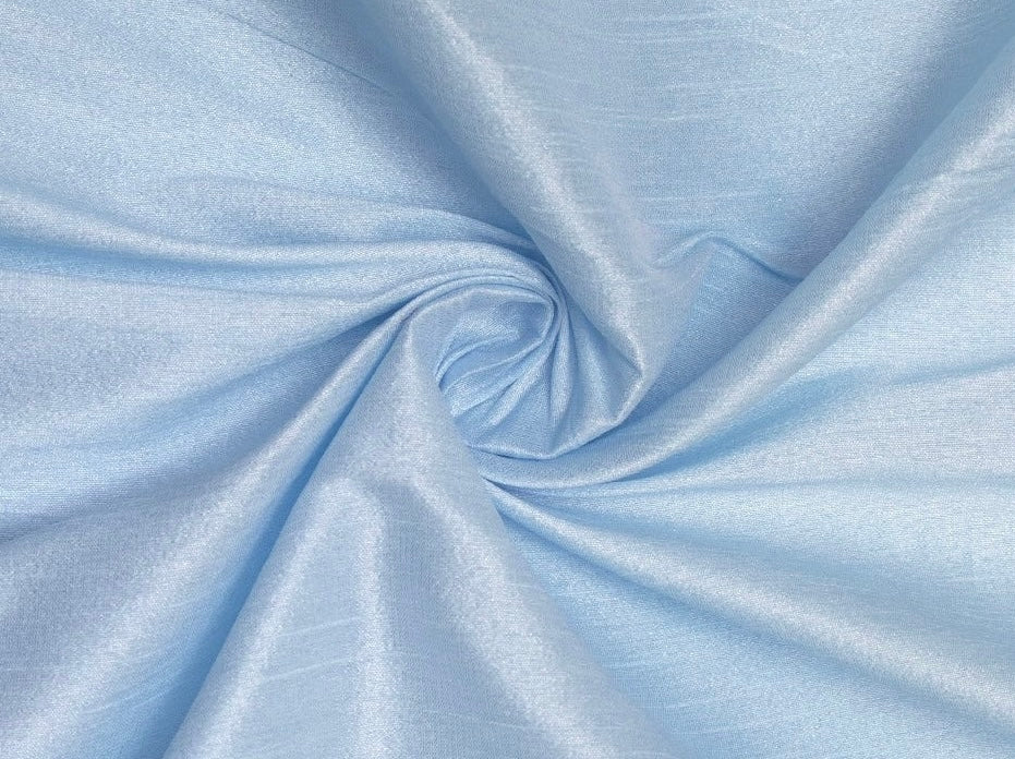 Ice Blue Plain Bangalore Raw Silk Fabric Fabric Cart