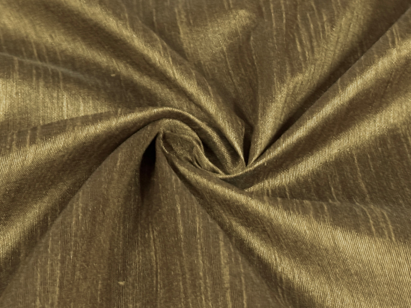 Khaki Brown Plain Bangalore Raw Silk Fabric Fabric Cart