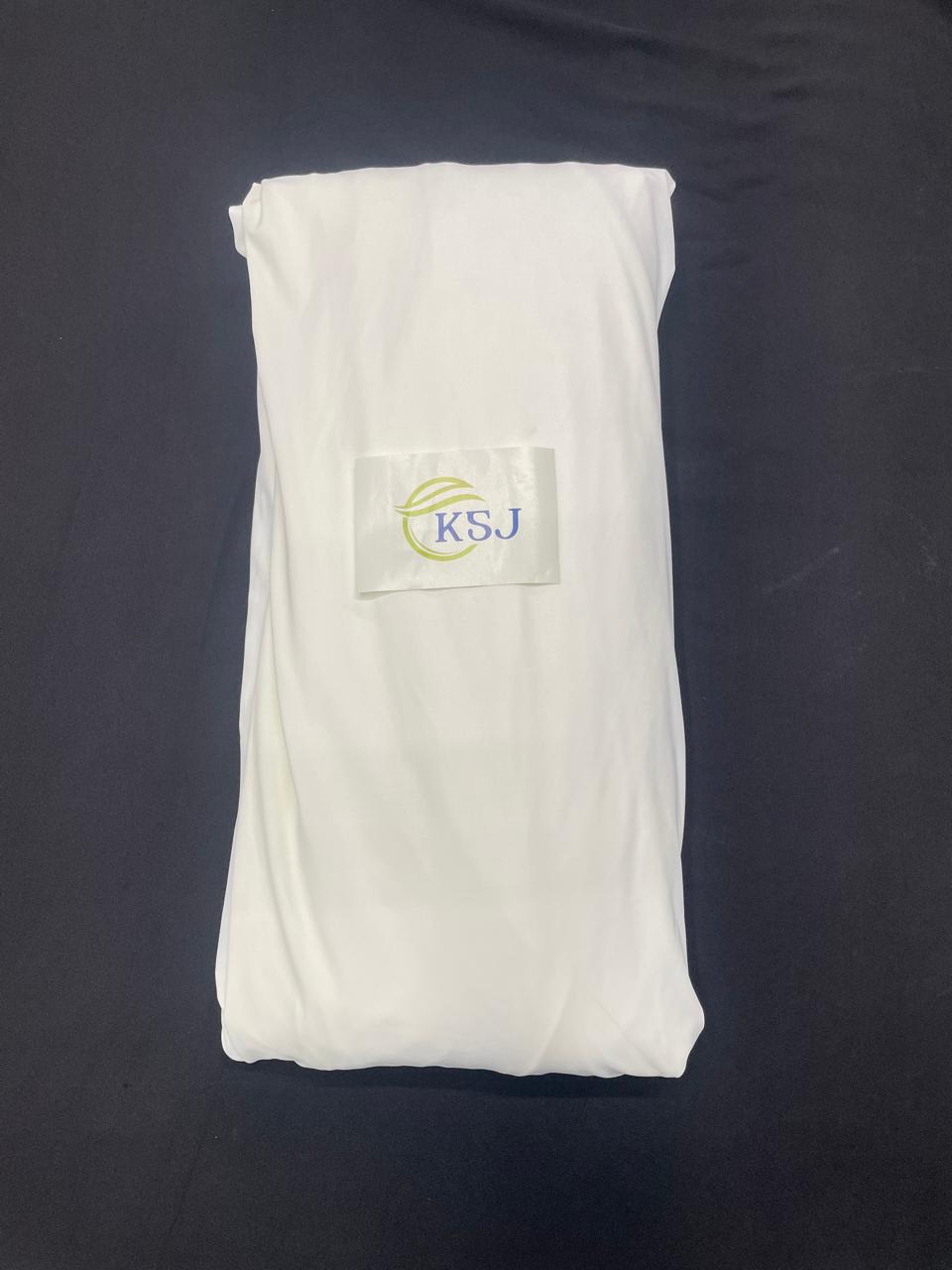 GINZA - White Plain Dyeable Balloon Lycra Dull Fabric (Per Meter - 181) - Kapda Shop