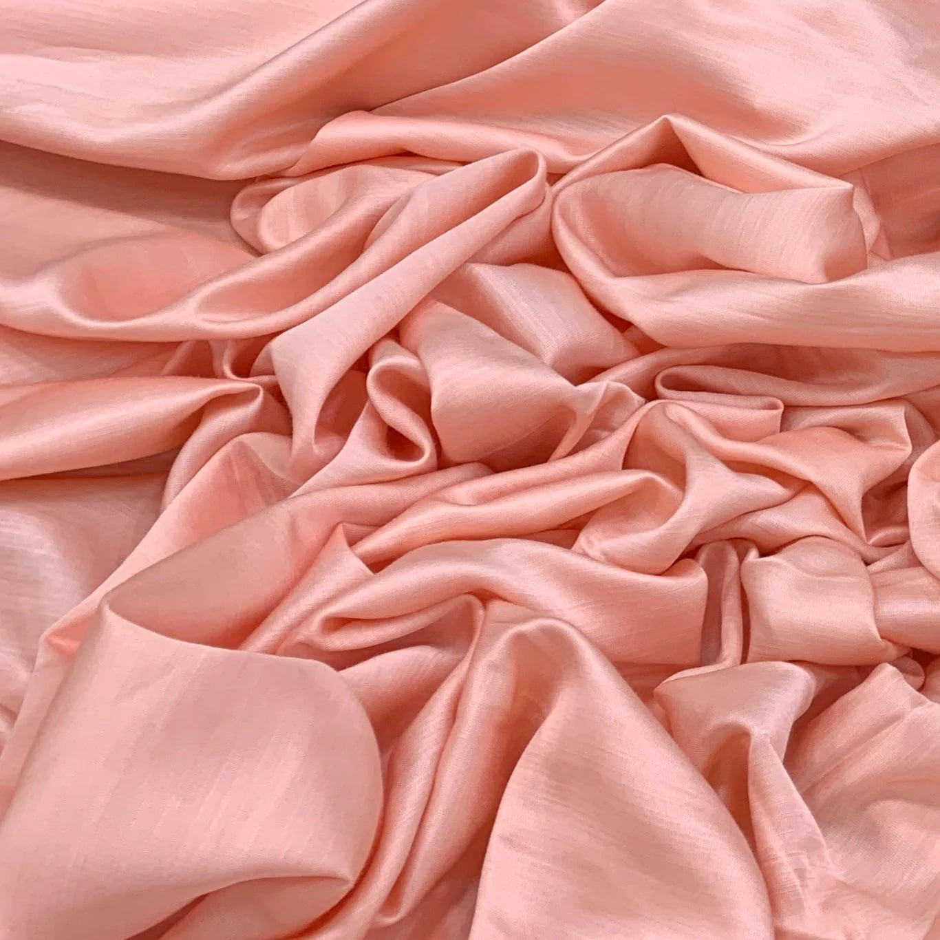 Pink Rose Plain Viscose Linen Satin Fabric Jayshree Fabric
