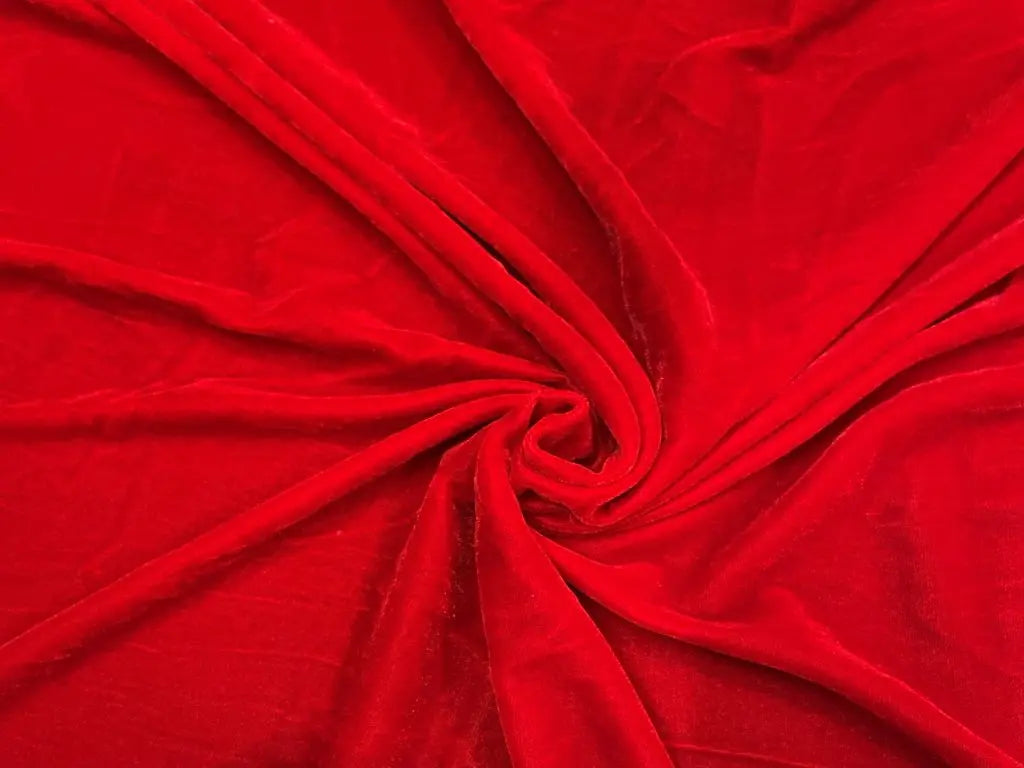 Red velvet fabric