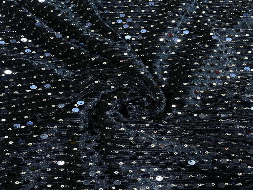 Velvet Sequins Fabric