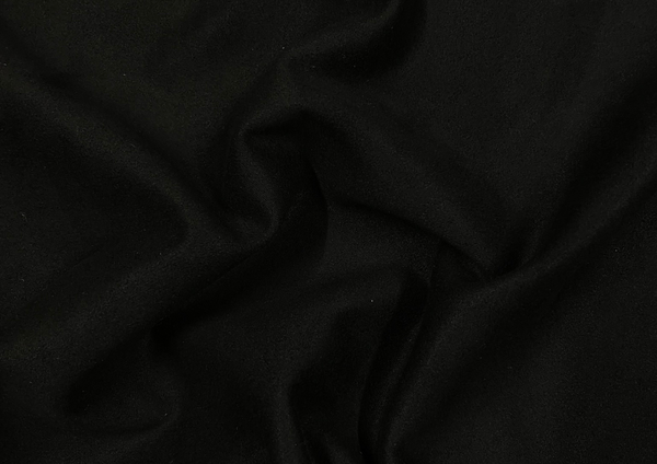 Black Plain Suede Fabric