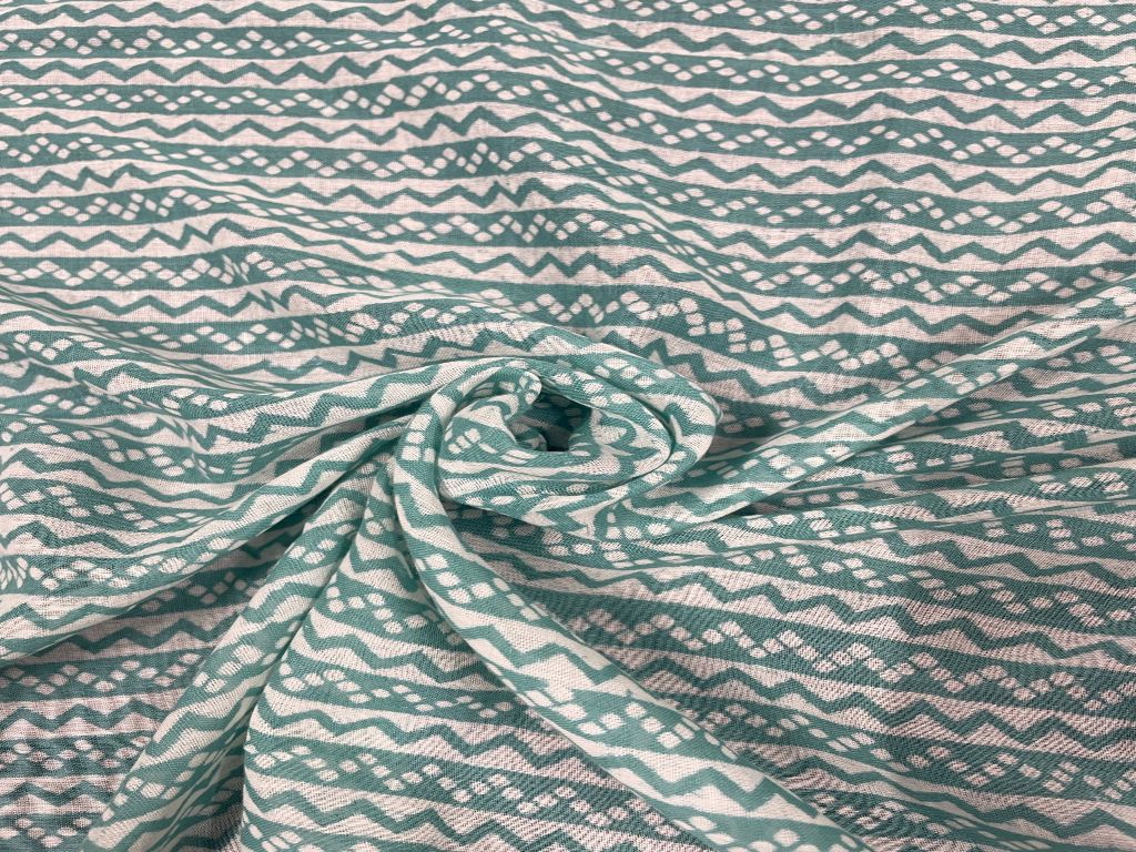 Printed Cotton Mul Fabric