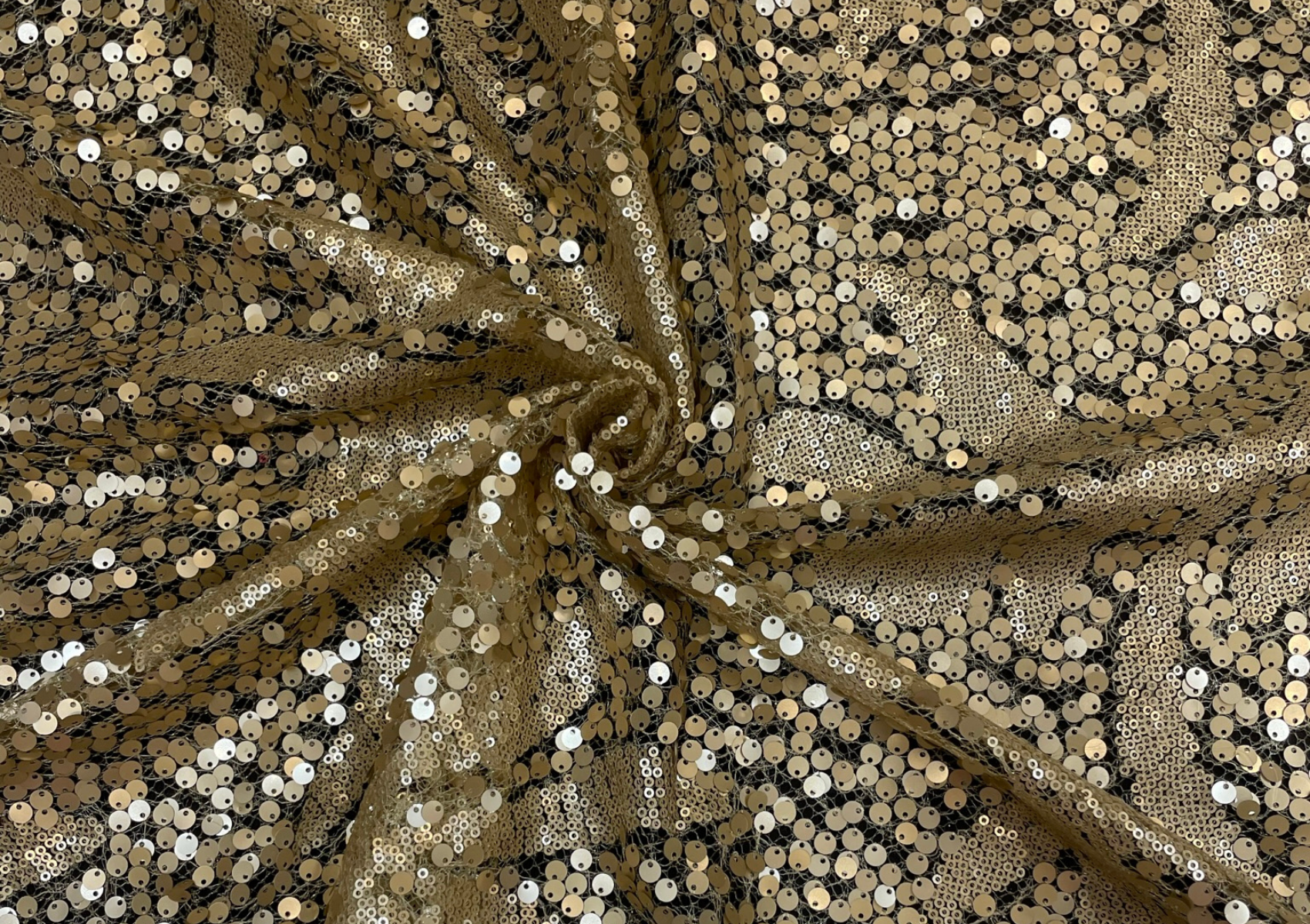 Sequins Embroidered Net Fabric