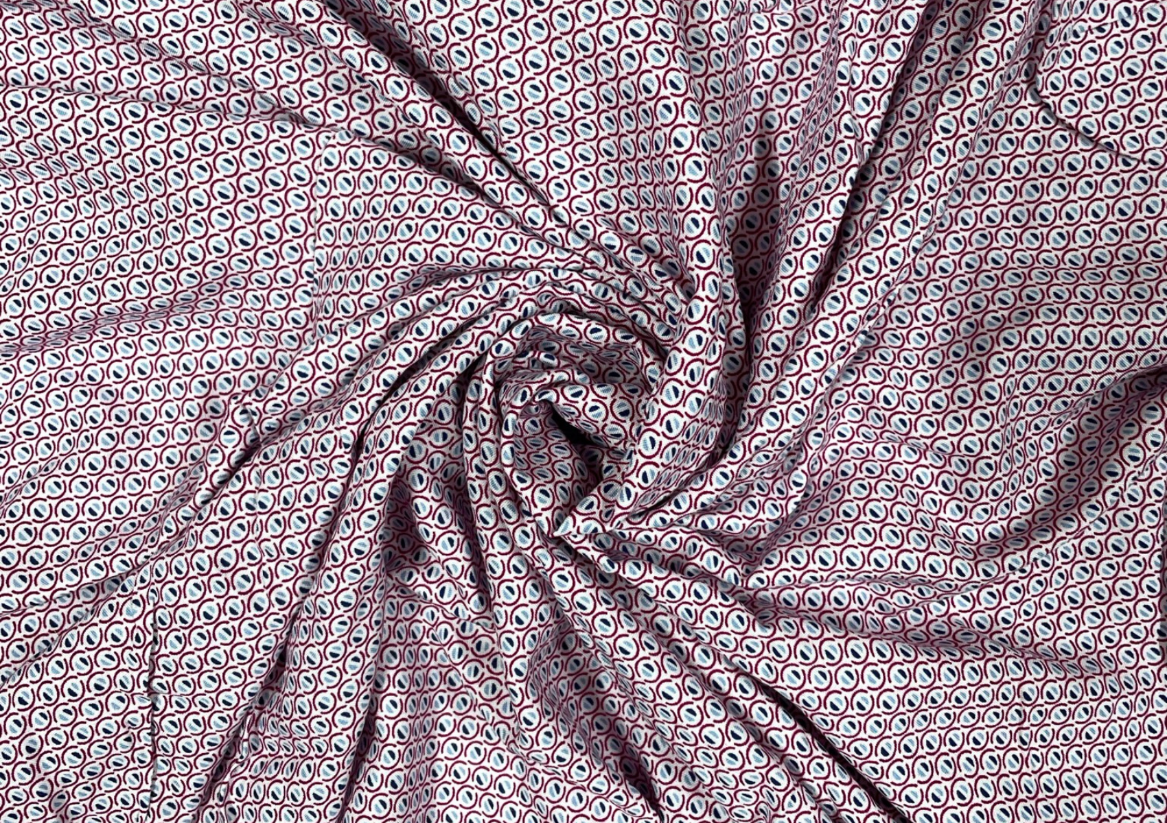 Multicolor Abstract Cotton Fabric - Kapda Shop