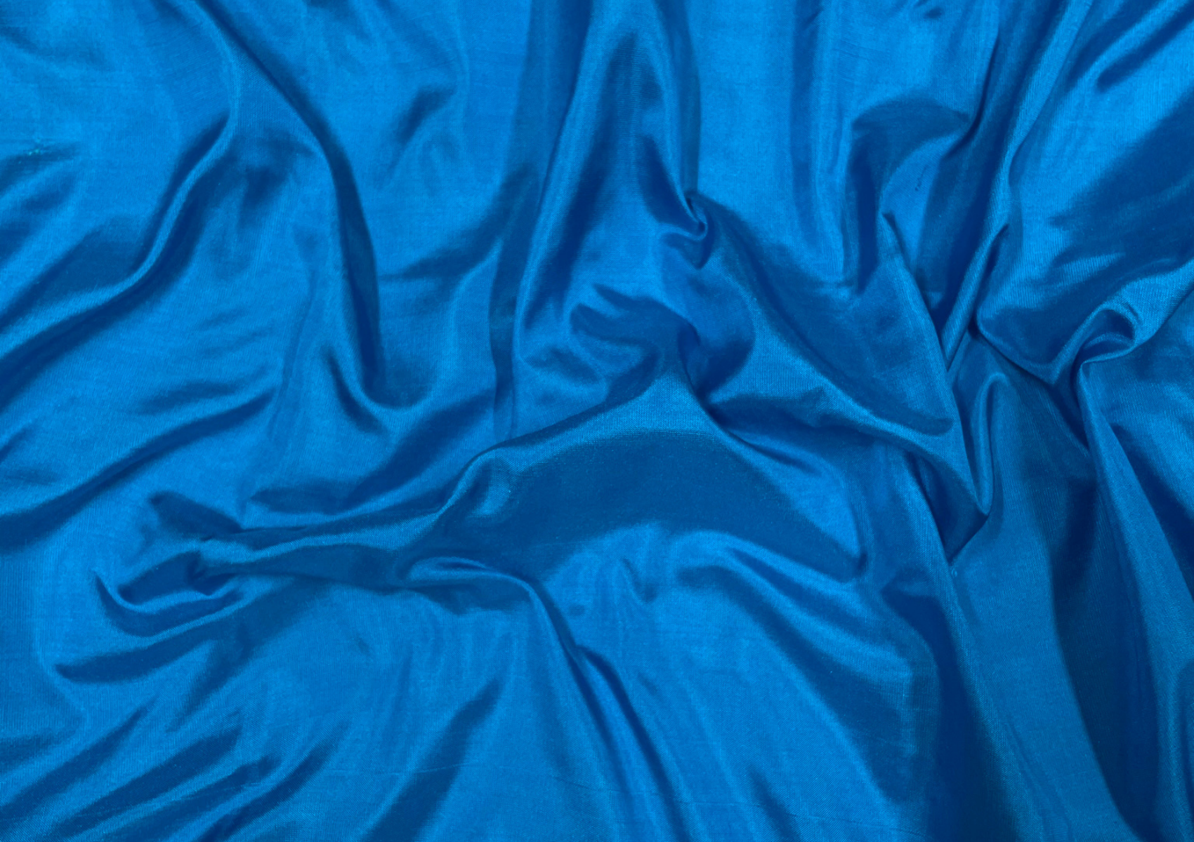 Royal Blue Plain Pure Silk Fabric - Kapda Shop