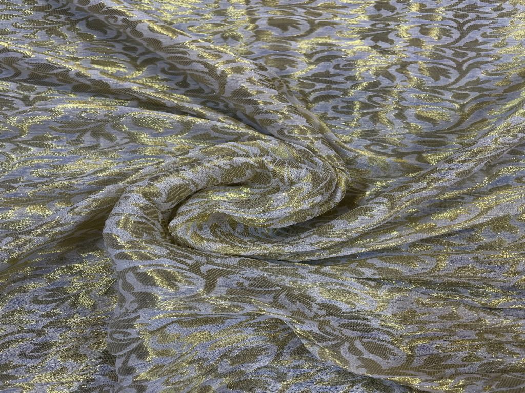 Dyeable Banarasi Semi georgette