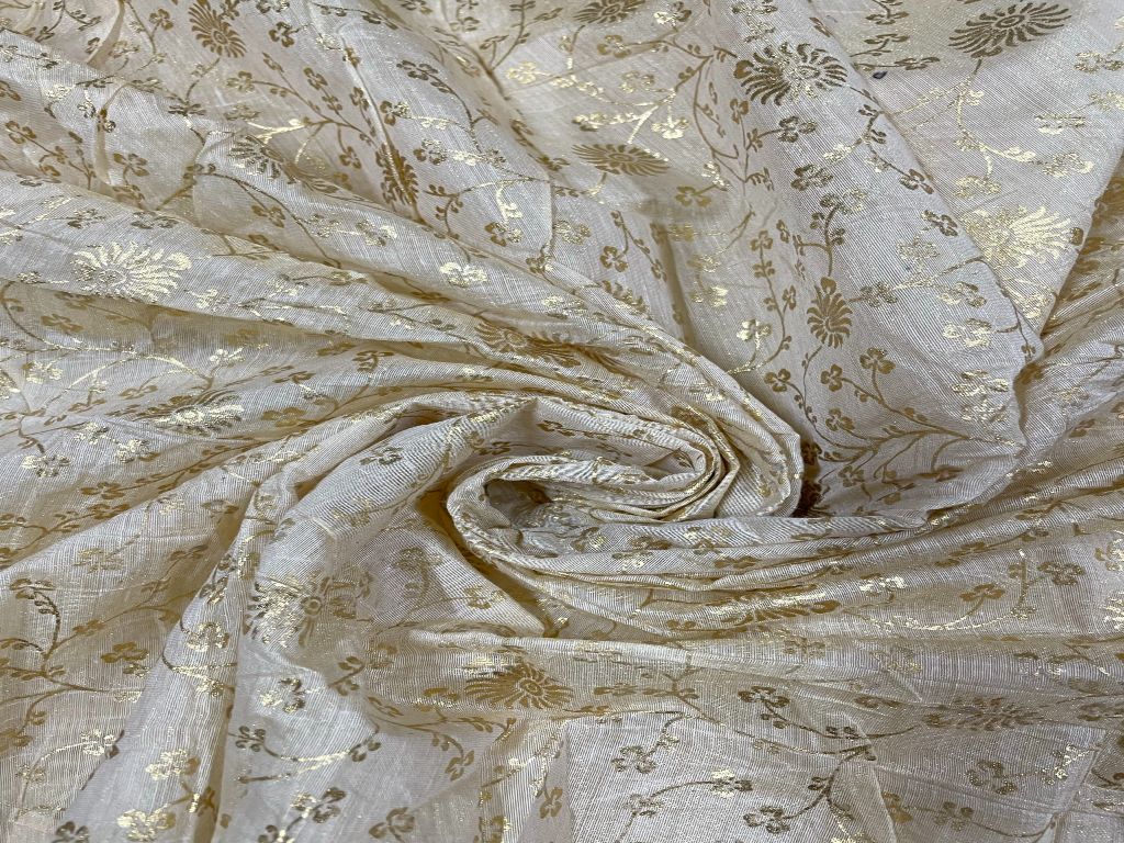 Dyeable Chanderi Foil Fabric