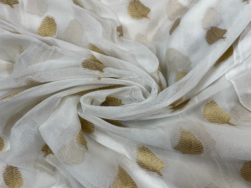 Dyeable Banarasi Semi Georgette