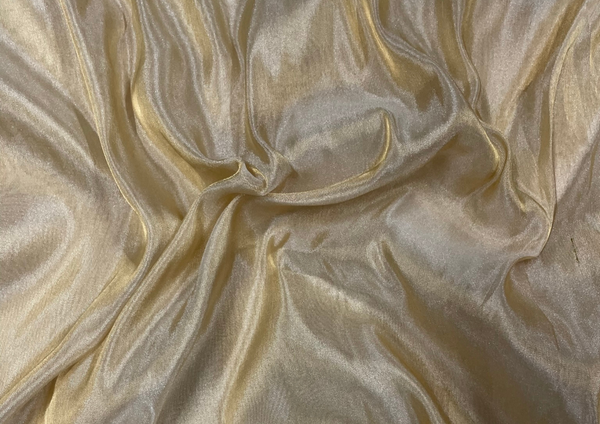 Rose Gold Plain Pure Uppada Tissue Organza Fabric