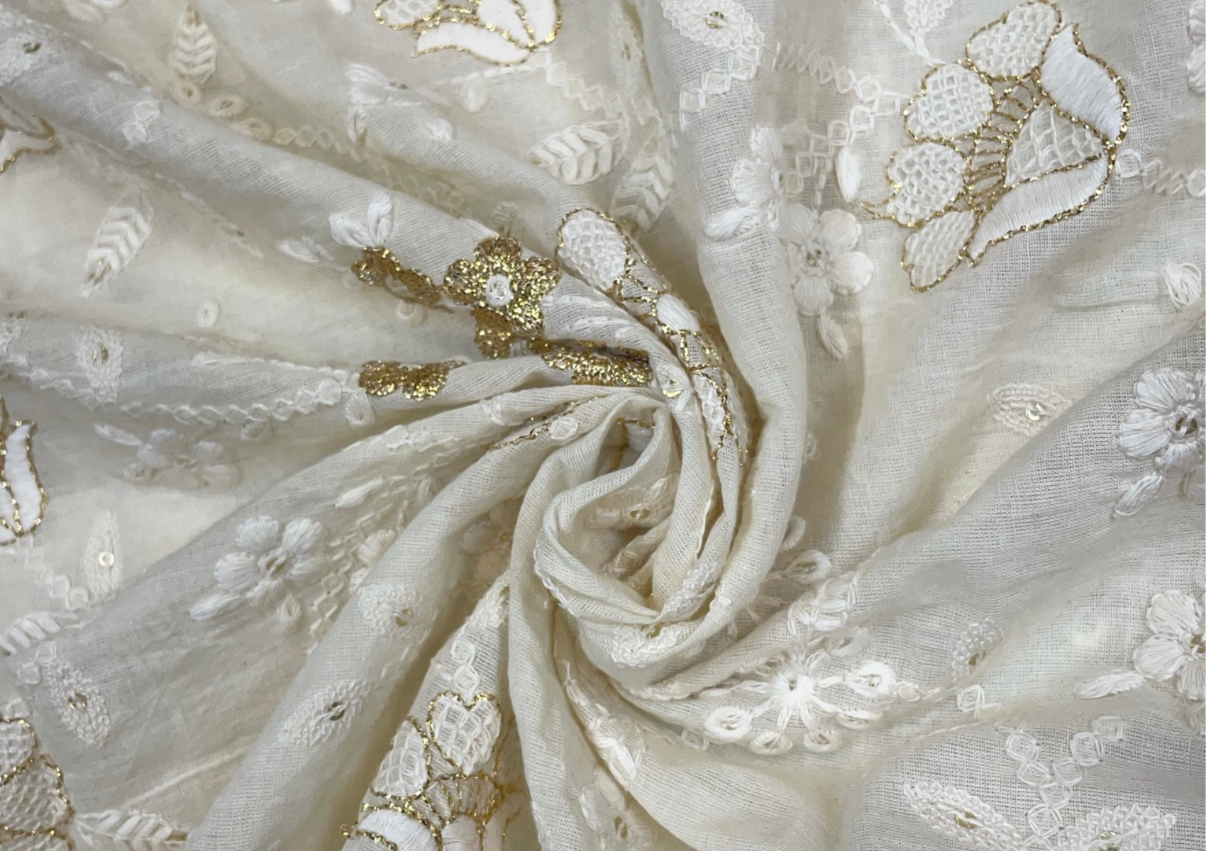 Embroidered Cotton Fabric