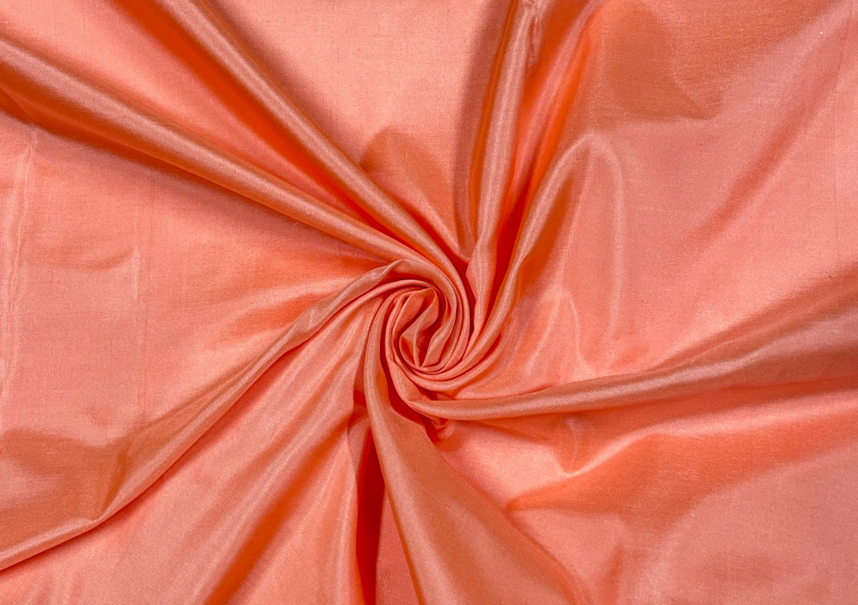 Peach Plain Pure Silk Fabric - Kapda Shop