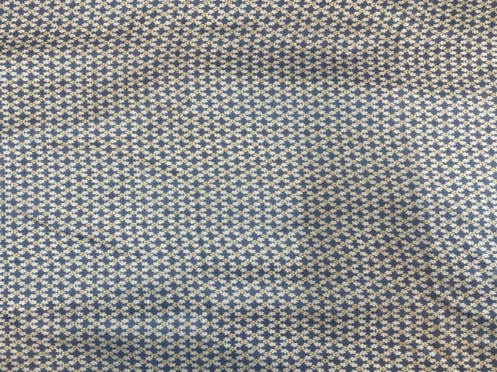 Gray Floral Pure Dupion Silk Fabric - Kapda Shop