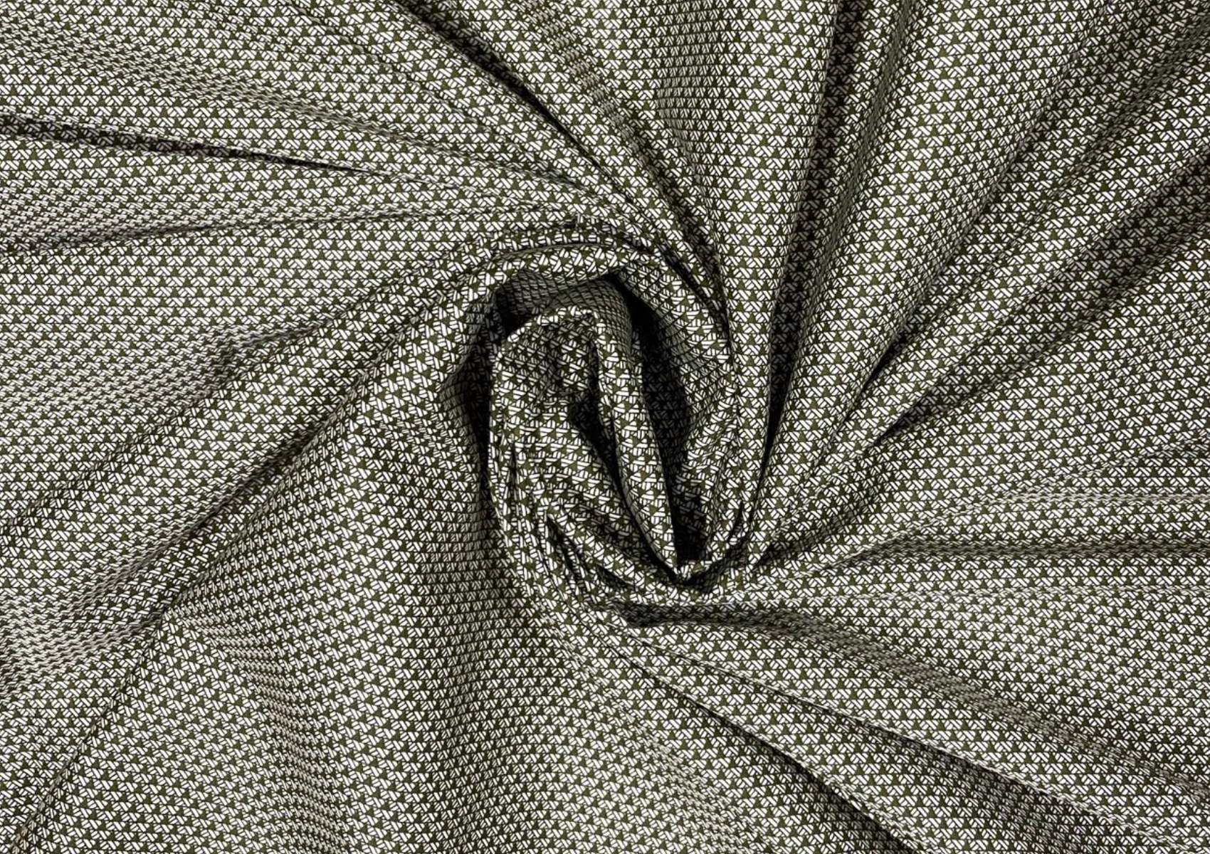 Green Abstract Cotton Fabric - Kapda Shop