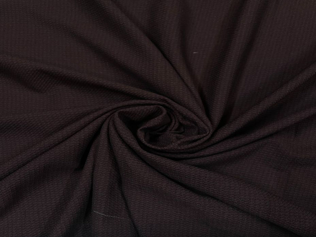 Dark Brown Harrier Crepe Fabric - Kapda Shop