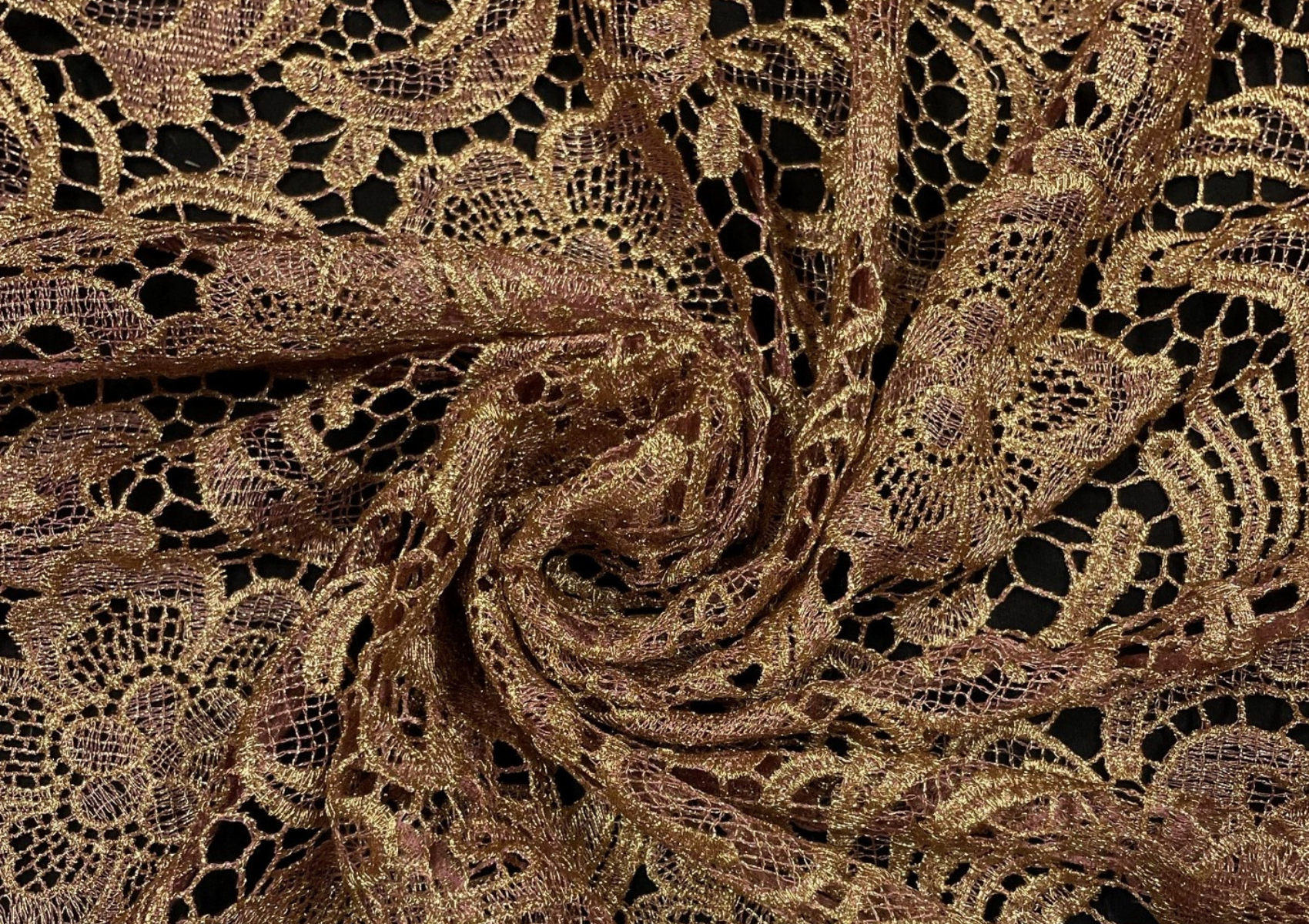 Floral Embroidered Net Fabric