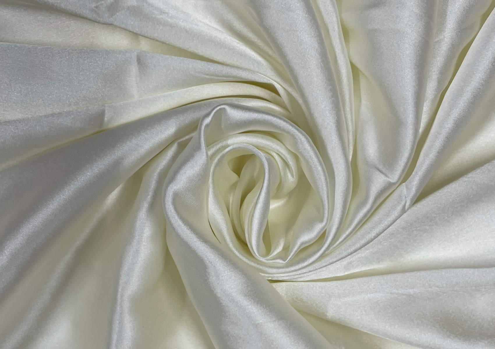 Off White Poly Satin Fabric - Kapda Shop