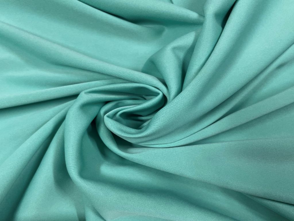 Sea Green Plain Zara Lycra Fabric - Kapda Shop