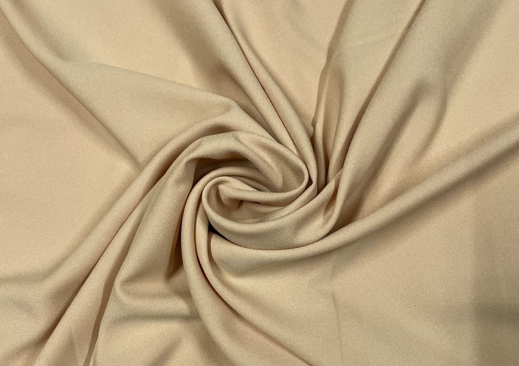 Peach Plain Moss Crepe Fabric - Kapda Shop