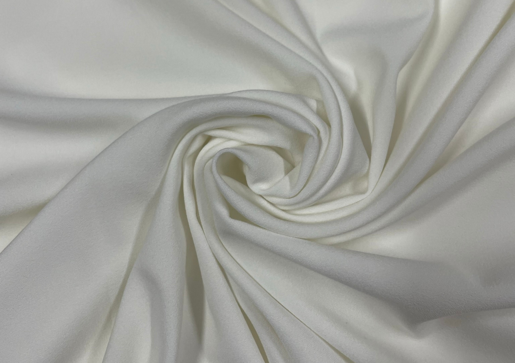 White Moss Crepe Plains Fabric - Kapda Shop