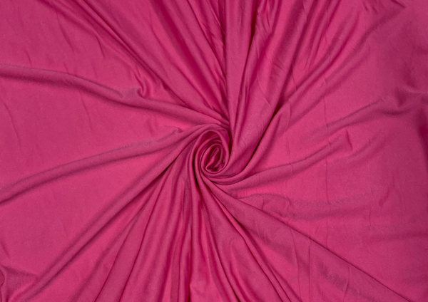 Pink Plain Scuba Crepe Fabric