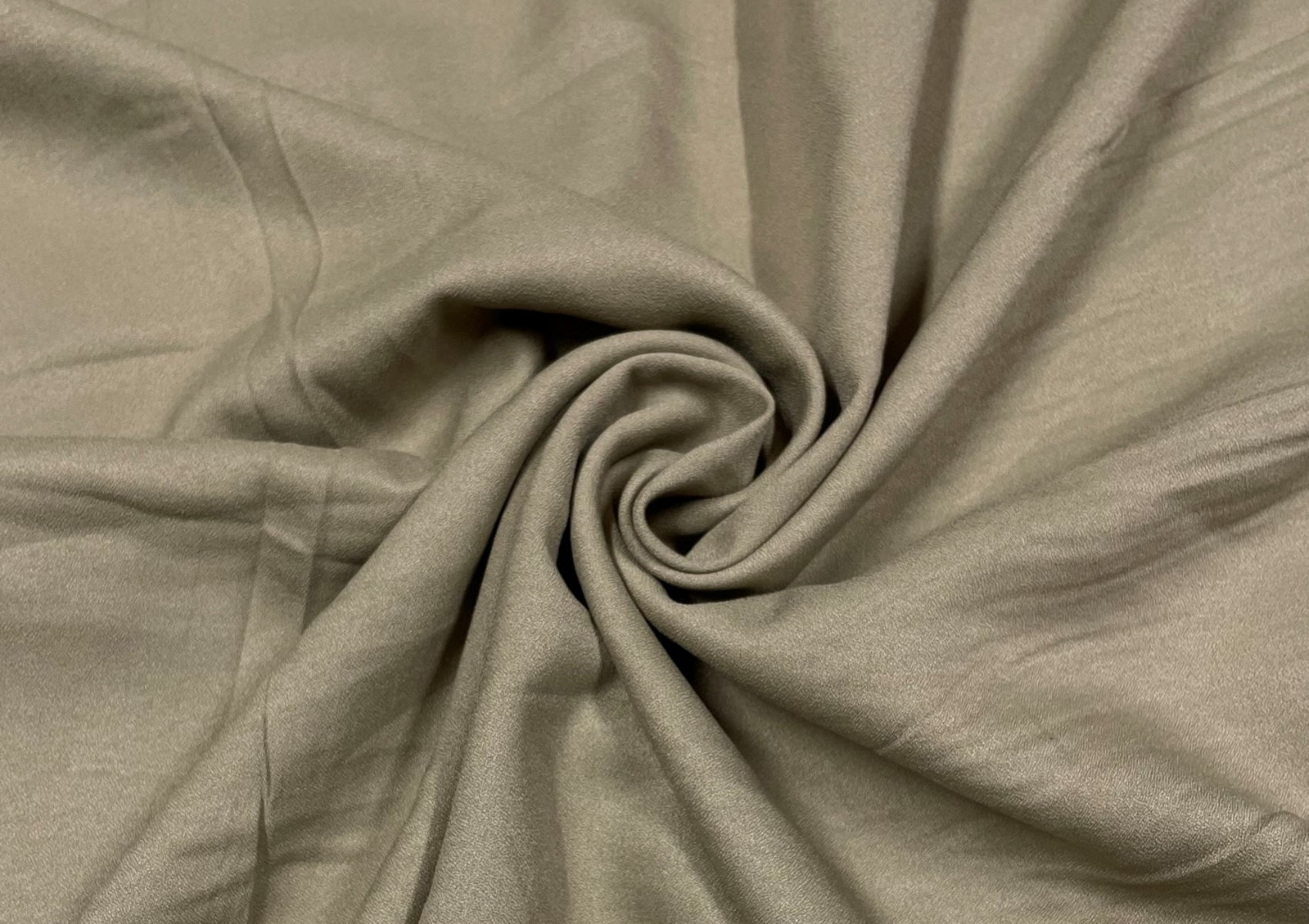Dusty Olive Plain Moss Crepe Fabric - Kapda Shop