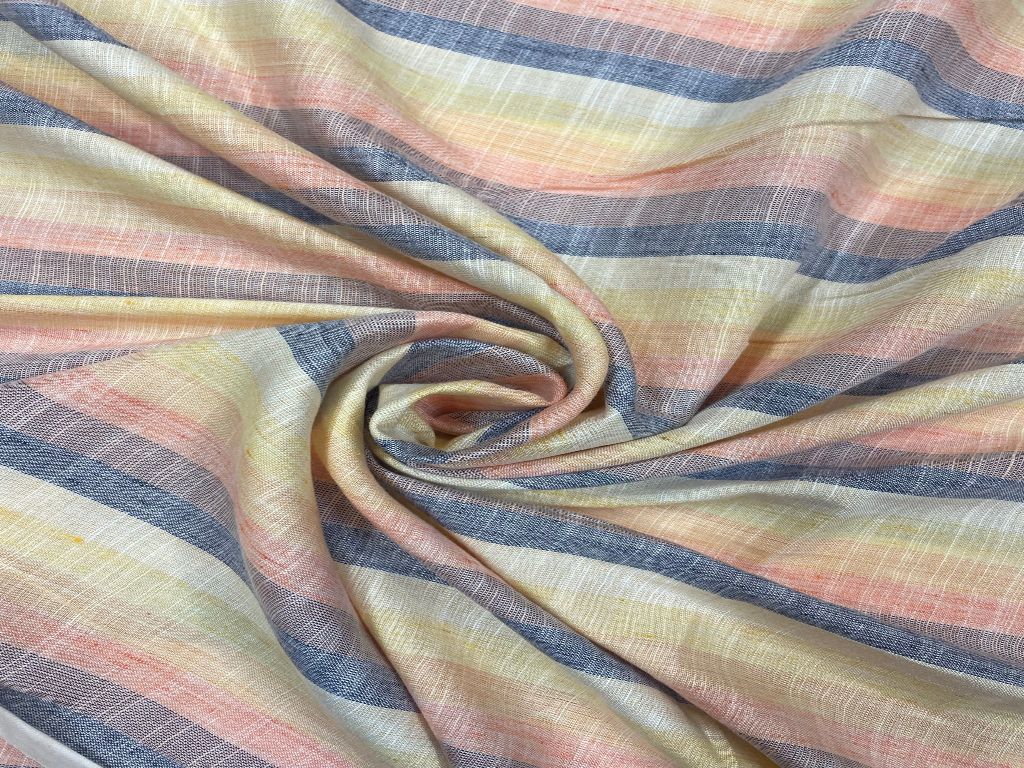 Yarn Dyed Cotton Multicolor Stripes - Kapda Shop