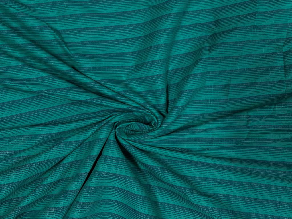 Yarn Dyed Cotton Rama Green Stripes - Kapda Shop