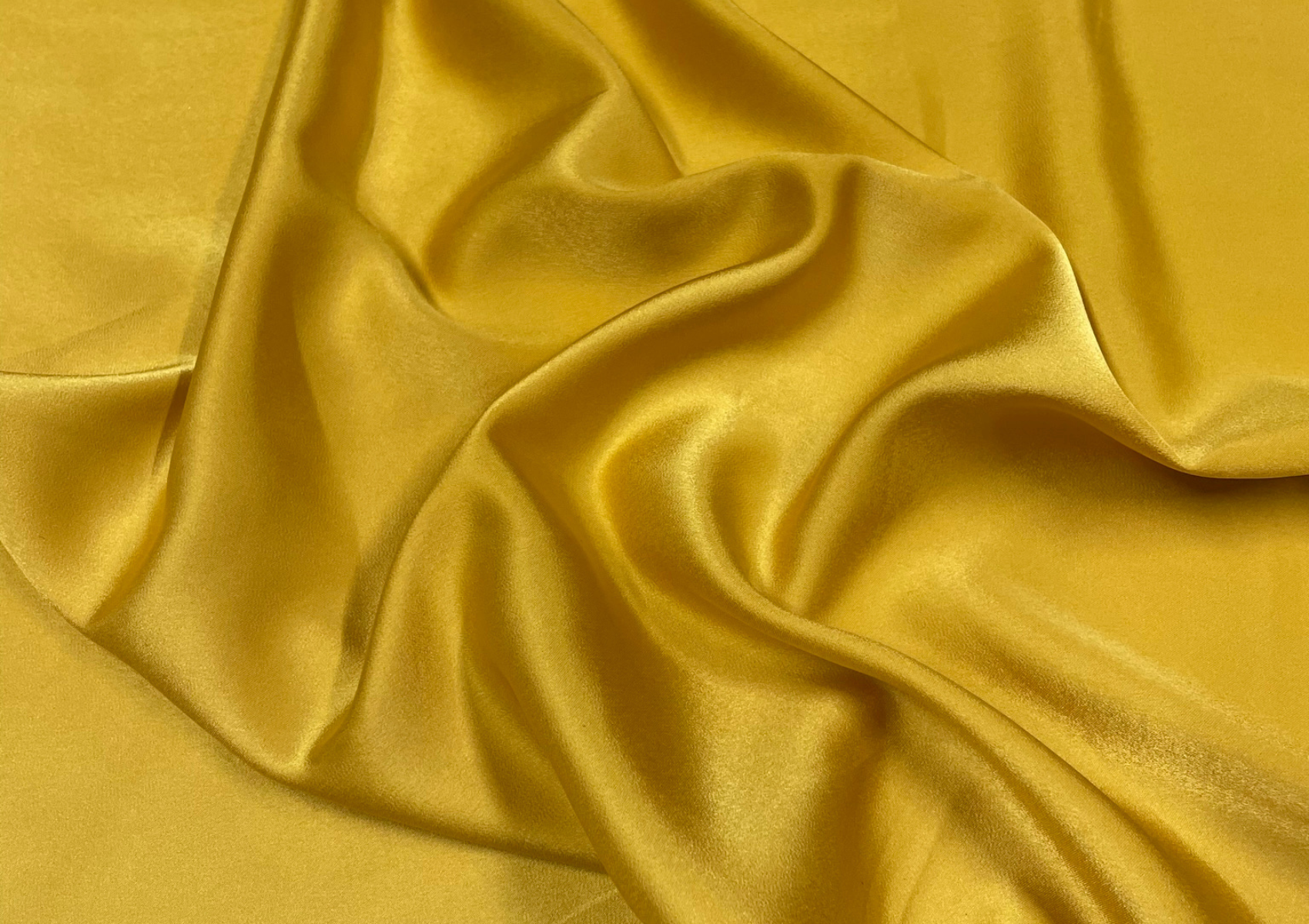Honey yellow Milano Satin Plains Fabric - Kapda Shop