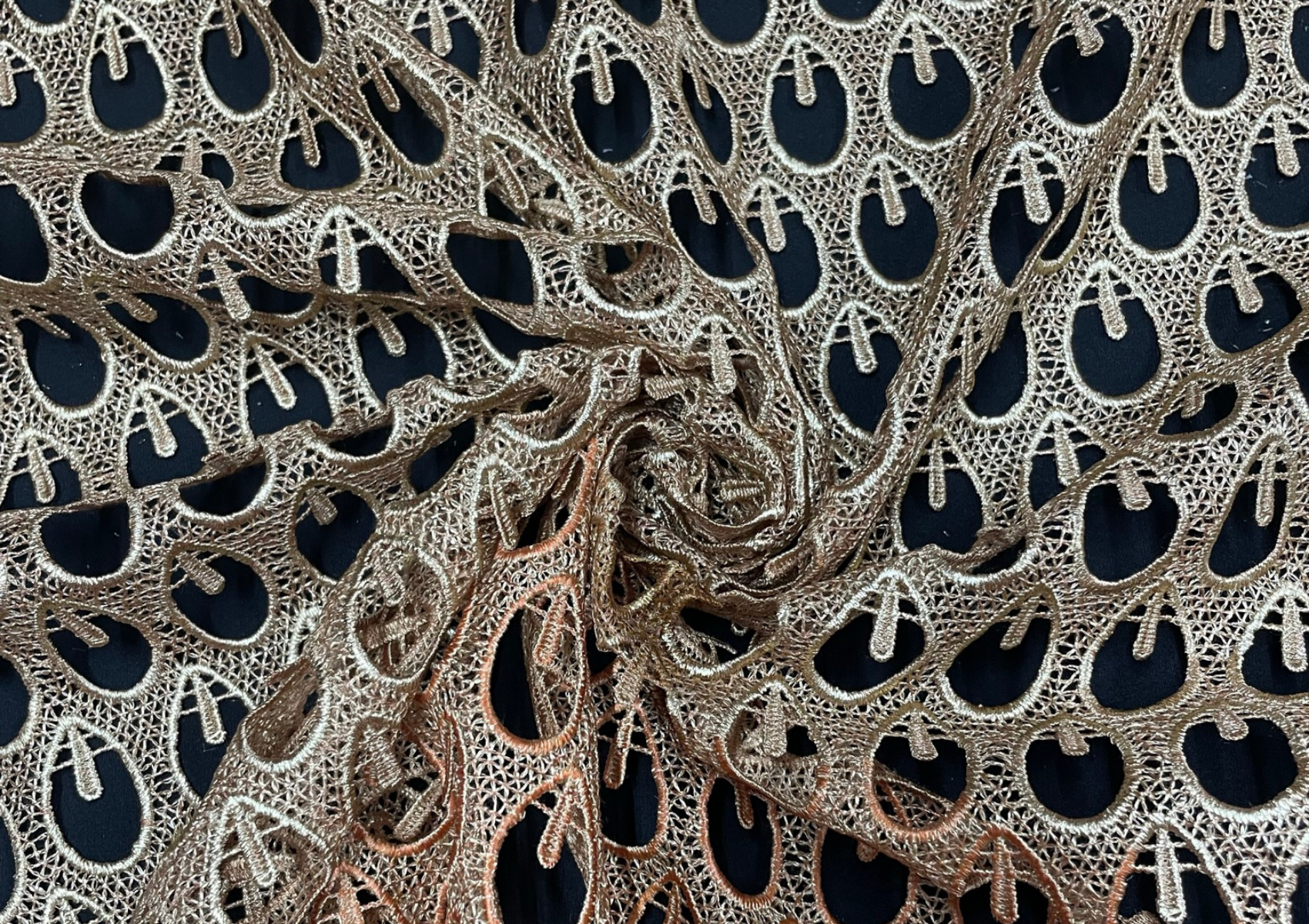 Cutwork Embroidered Net Fabric