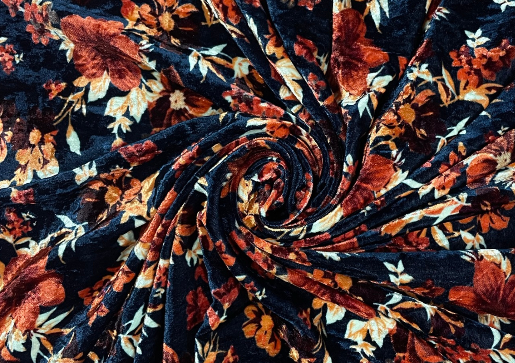 Floral Velvet Fabric