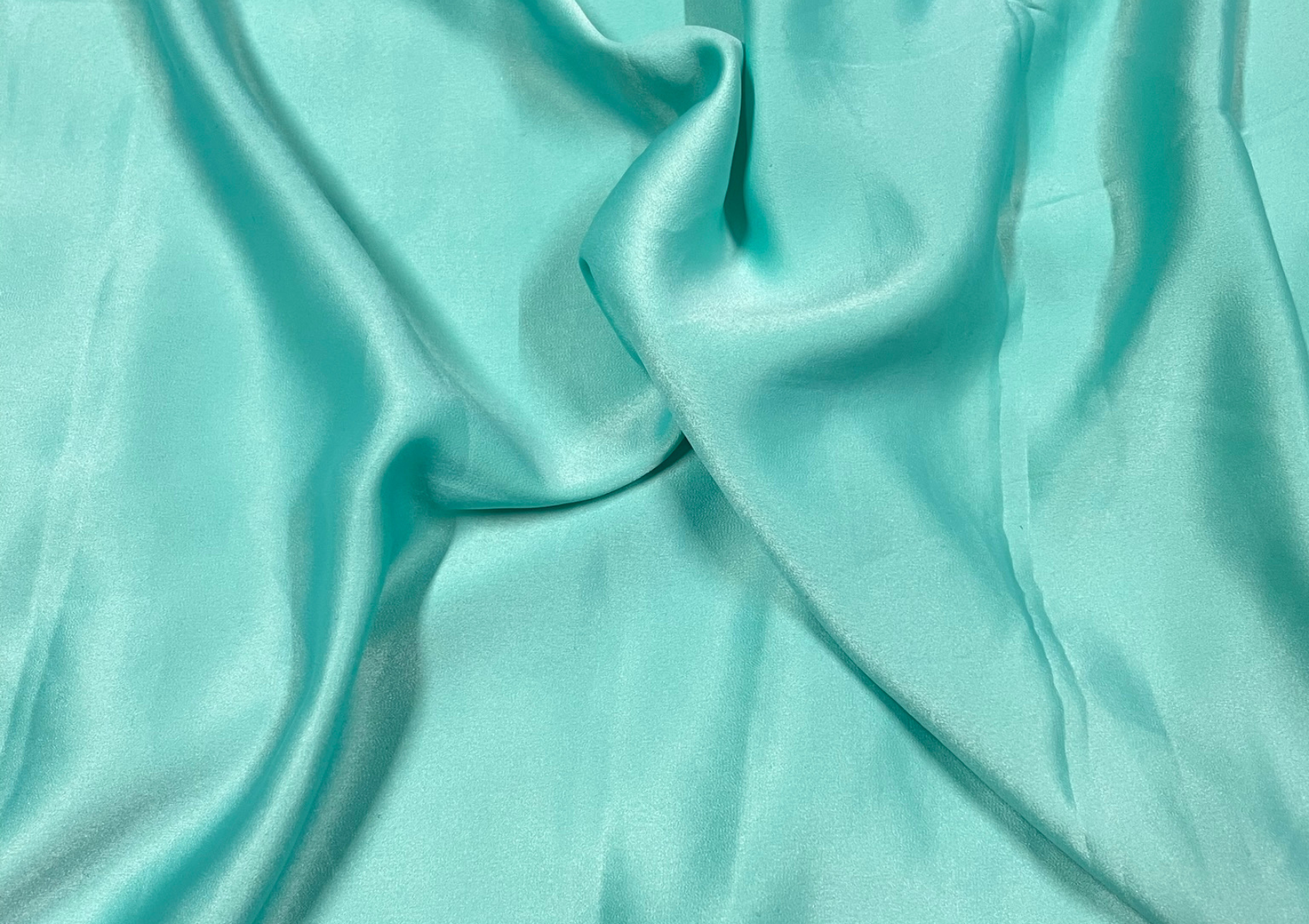 Sea Green Plain Milano Satin Fabric - Kapda Shop