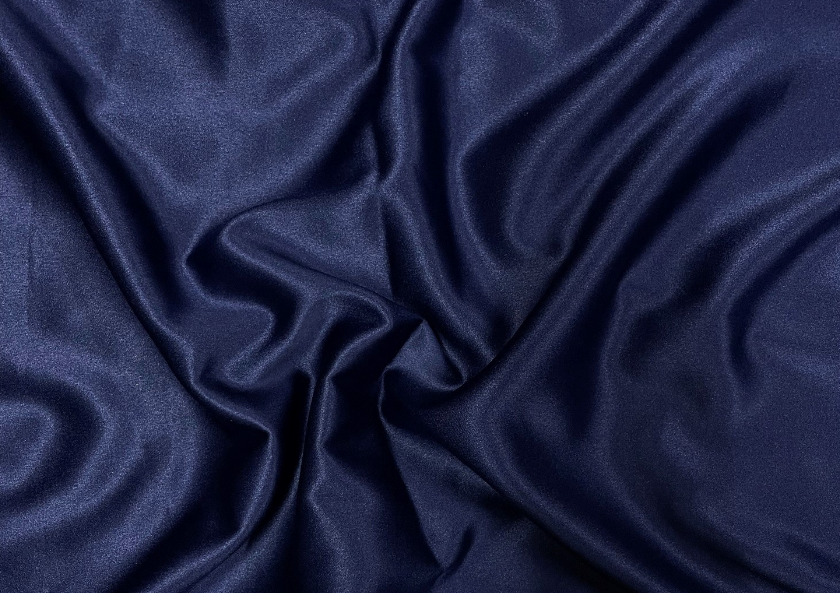 Navy Blue Plain Luxury Satin Fabric - Kapda Shop
