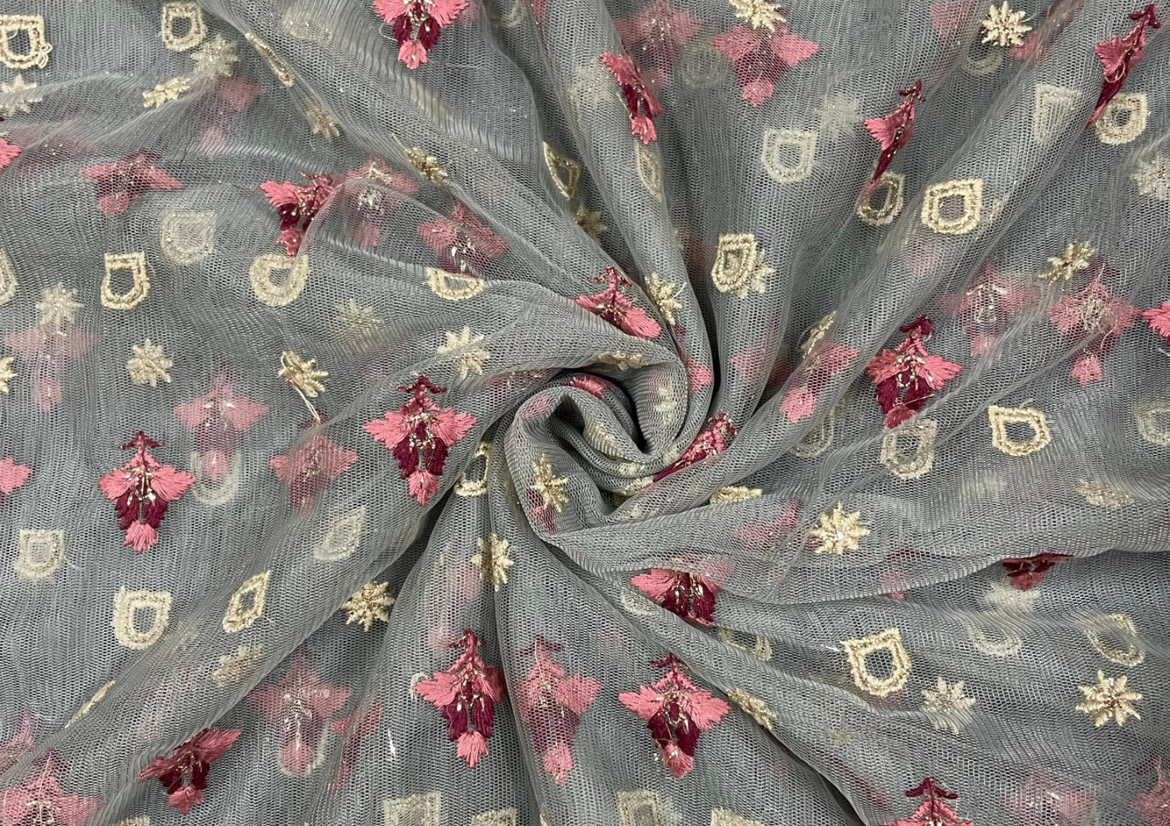 Embroidered Net Fabrics online