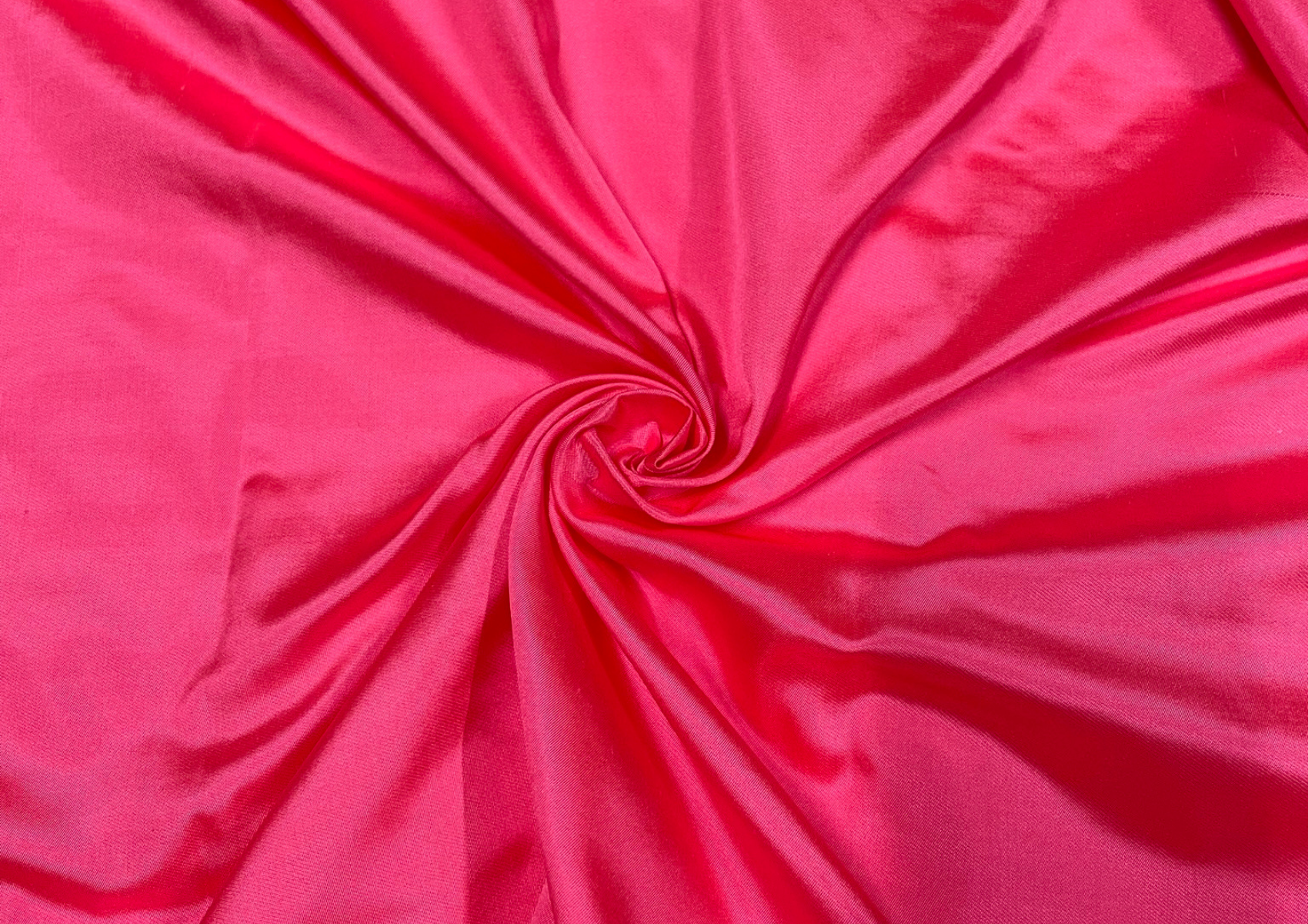 Pink Plain Pure Satin Silk Fabric - Kapda Shop