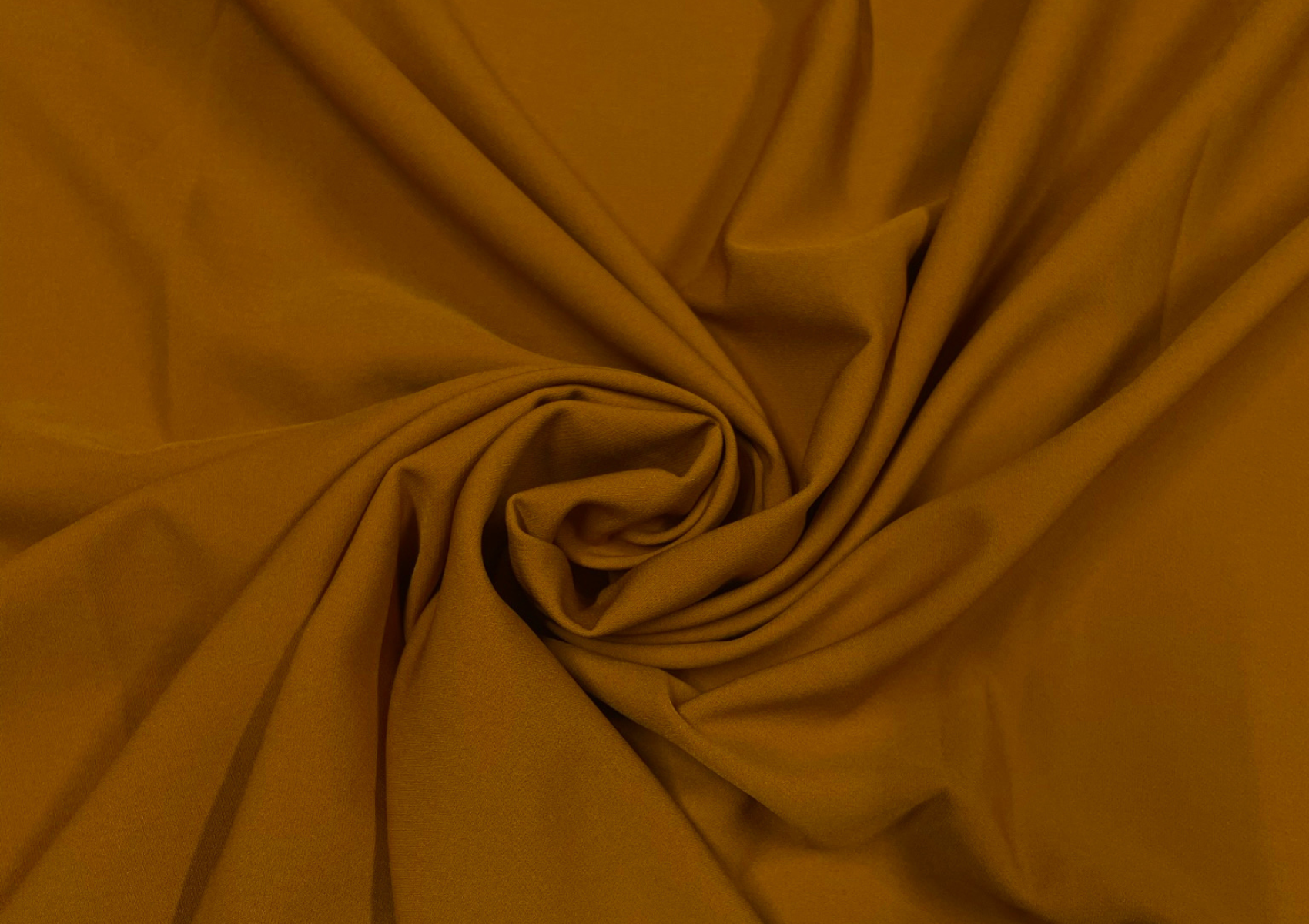Dark Mustard Plain Banana Crepe Fabric - Kapda Shop