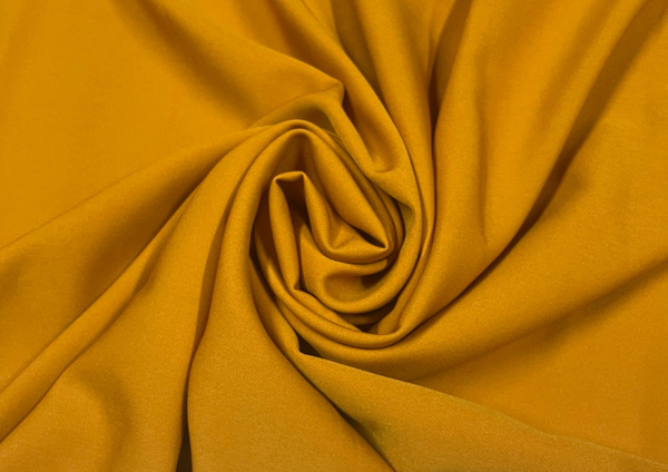 Yellow Plain Banana Crepe Fabric