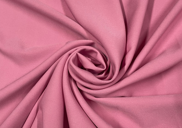 Rose Pink Plain Banana Crepe Fabric